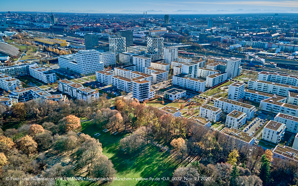 21.11.2020 - Hirschgarten mit Paketposthalle in München